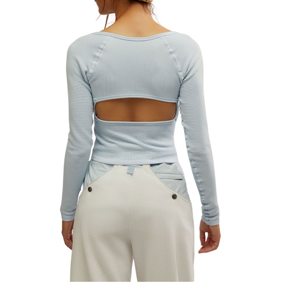 Free People FP Movement Bail Out Long Sleeve- Arctic Snow- XS/S - Picture 2 of 11